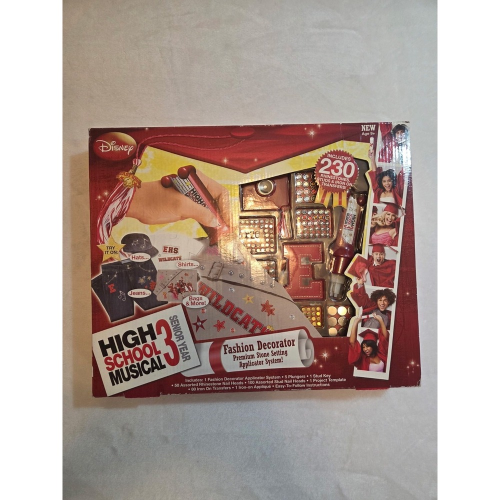 Disney High School Musical 3 Fashion Decorator Rhinestone Craft Kit Complete